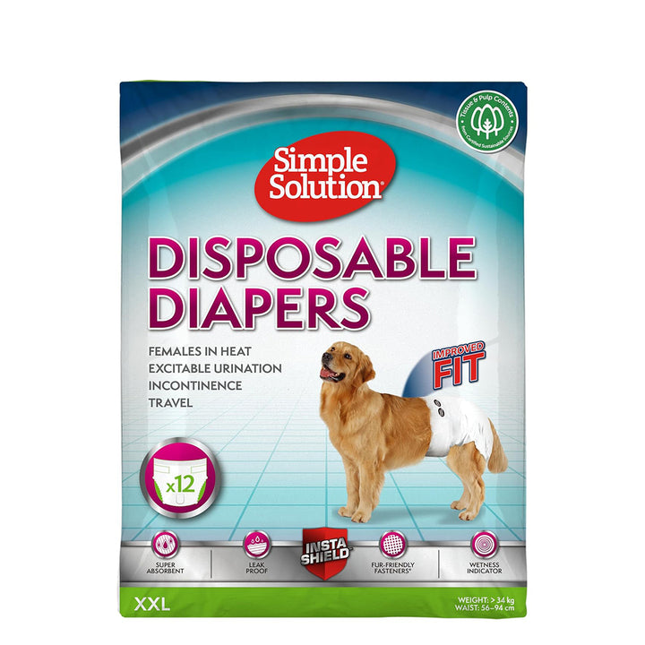Simple Solution Disposable Diapers - 12 Diapers