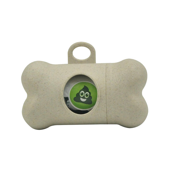 M-Pets Poo Bamboo Vegetable Base Waste Bag Dispenser - Zigly