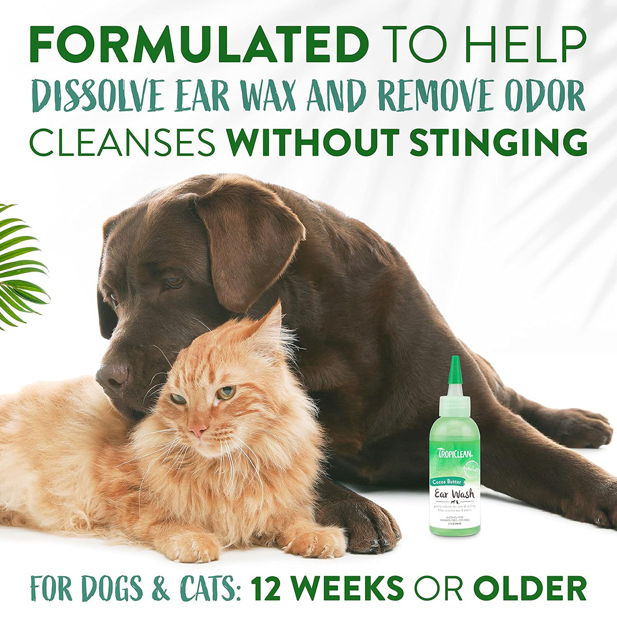 Tropiclean Alcohol-Free Ear Wash - 118ml