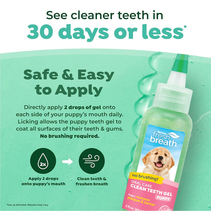 Tropiclean Fresh Breath Puppy Clean Teeth Gel - 59ml