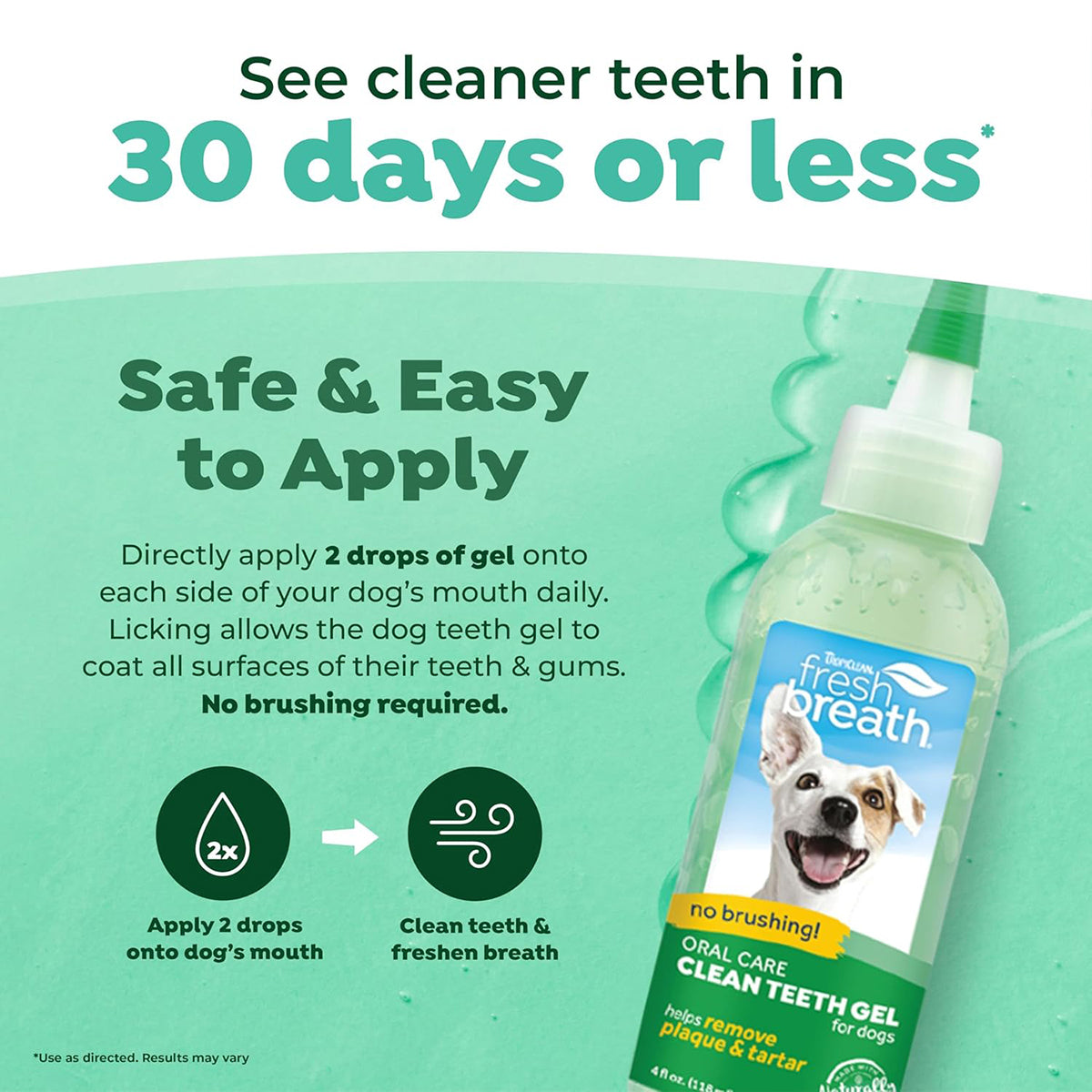 Tropiclean Fresh Breath Clean Teeth Brushing Gel For Dog - 59ml