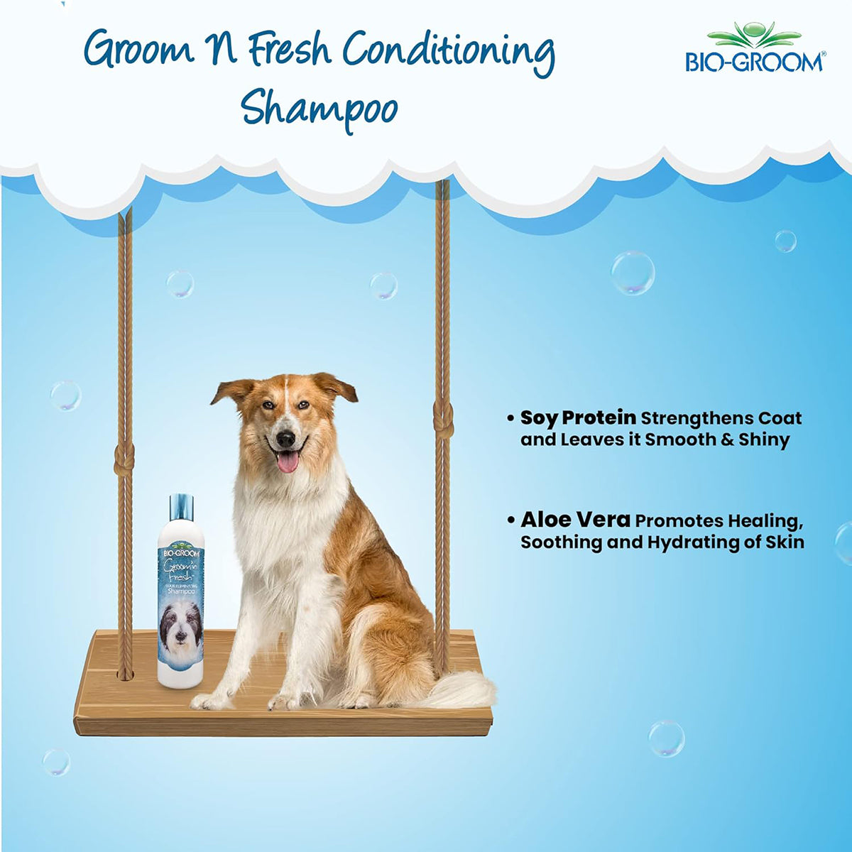 Bio-Groom Groom 'N Fresh Odour Eliminating Dog Shampoo - 355 ml