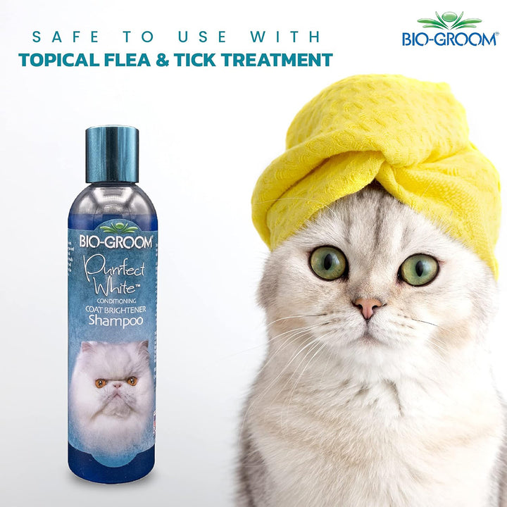 Bio-Groom Purrfect White Cat Conditioning Shampoo - 236 ml