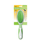 Zigly green and white pin brush for small to medium dogs, pet grooming tool in packaging