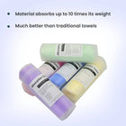 Zigly multi-color absorption towels in plastic tubes for pets, high absorbency, assorted colors