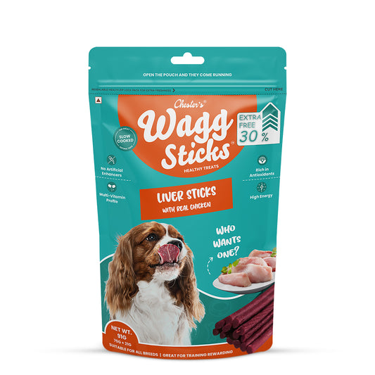 Chesters Wagg Sticks – Liver Sticks Dog Treat – 70g