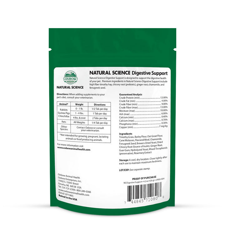 Oxbow Natural Science Digestive Support - 120g