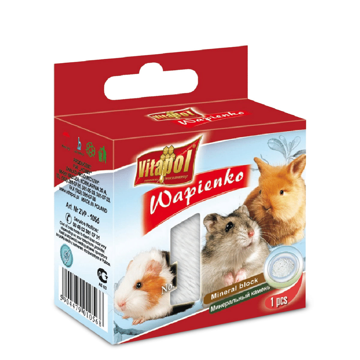 Vitapol Mineral Block For Rodents Natural 40g