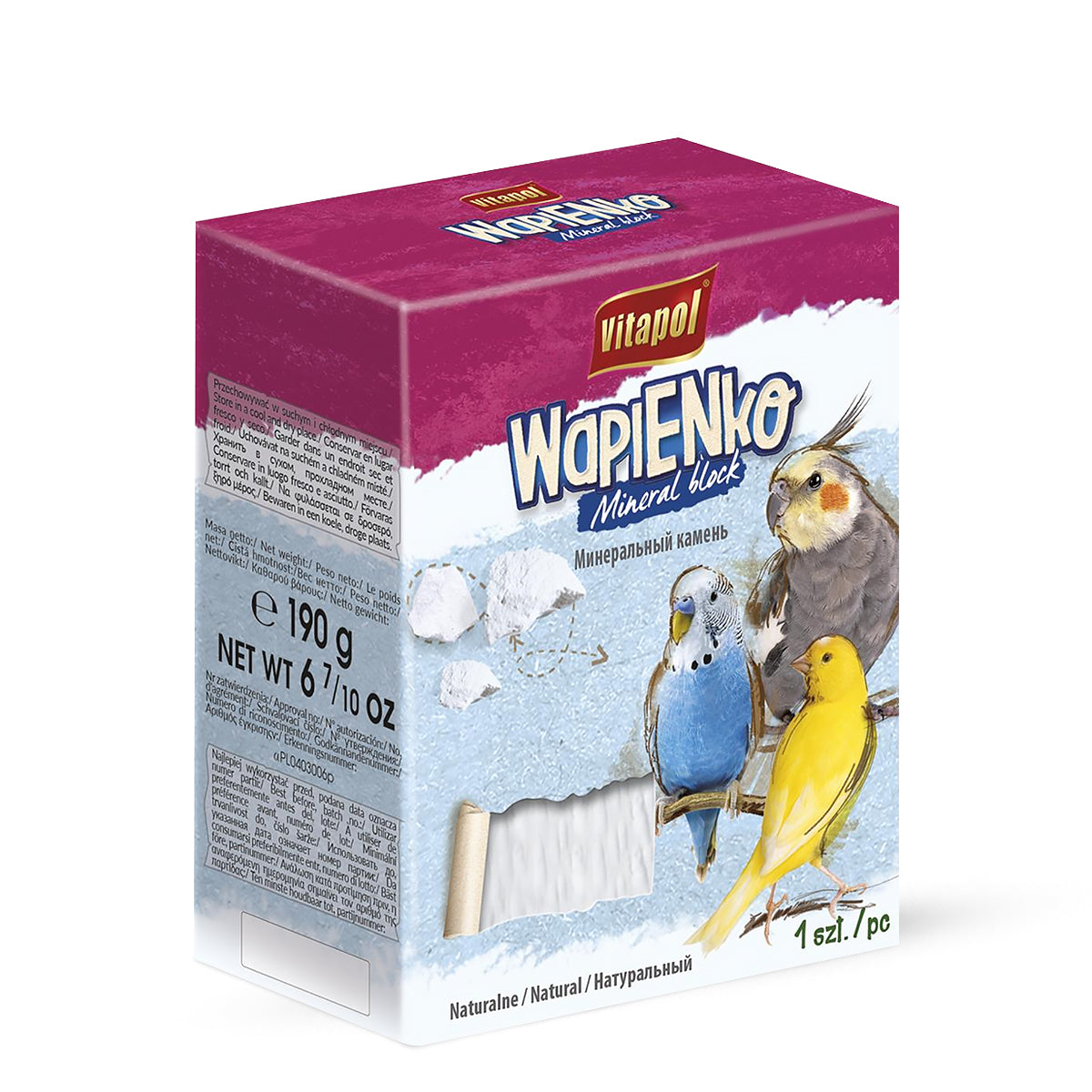 Vitapol Xl Mineral Block For Birds Natural 190g