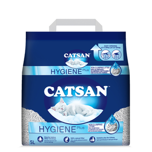 Catsan Hygiene Plus Non-Clumping Natural Cat Litter - 2.4kg