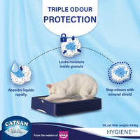 Catsan Hygiene Plus Non Clumping Natural Cat Litter - 4.8 kg - Zigly