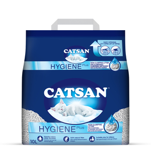 Catsan Hygiene Plus Non Clumping Natural Cat Litter - 4.8 kg