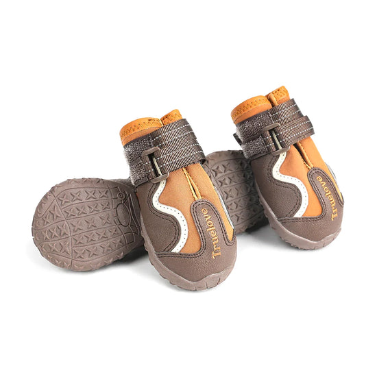 Truelove Water Resistance Dog Shoes With Tpr Sole - Pinecone/Glazed Ginger