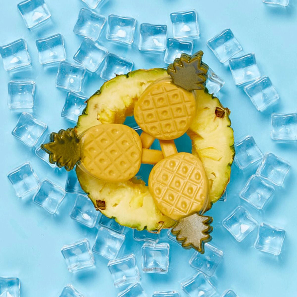 Imaginelles New Pup Ice Fruity Lollies Pineapples Dog Treat - 3 Pieces - 90g