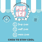 Imaginelles Pup Ice Waffle Cones Vanilla & Peanut Butter Dog Treat, 2 Pieces - 110g - Zigly