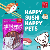 Imaginelles Happy Sushi Wraps Duck & Rice Meaty Dog Treat - 12 Pieces - 144g