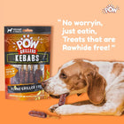 Imaginelles Pow Grillers Kebabs Meaty Dog Treat - 5 Pieces - 115g - Zigly