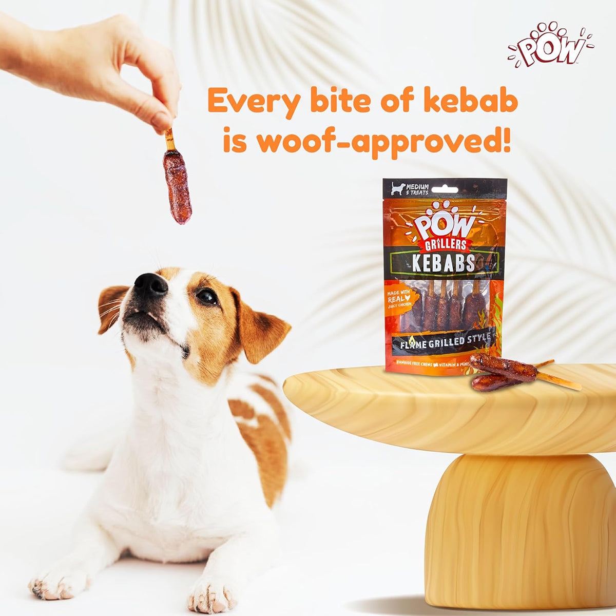 Imaginelles Pow Grillers Kebabs Meaty Dog Treat - 5 Pieces - 115g