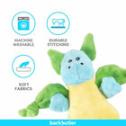 Barkbutler Pookie The Dragon Plush Dog Toy - Zigly