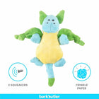 Barkbutler Pookie The Dragon Plush Dog Toy - Zigly