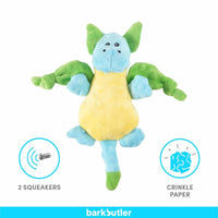 Barkbutler Pookie The Dragon Plush Dog Toy