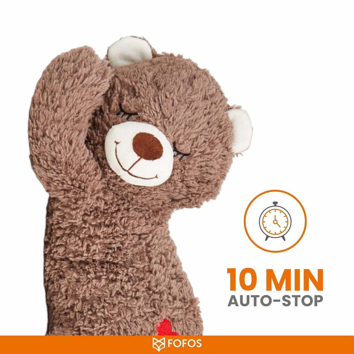 Fofos Heartbeat Bear Plush Dog Toy