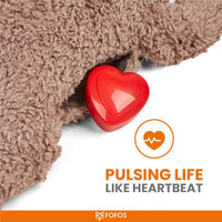 Fofos Heartbeat Bear Plush Dog Toy