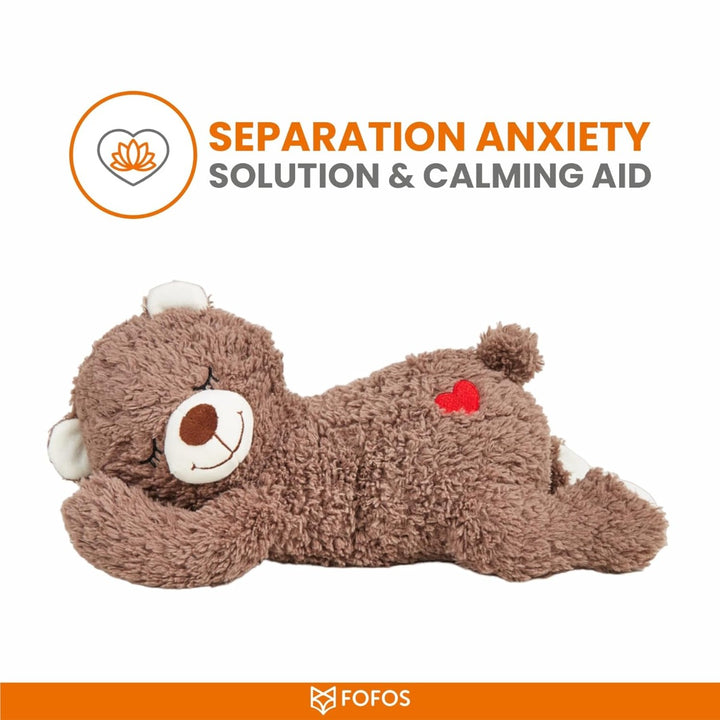 Fofos Heartbeat Bear Plush Dog Toy