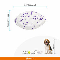 Fofos ETPU Rugby Ball Fetch Dog Toy -White