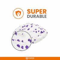 Fofos ETPU Rugby Ball Fetch Dog Toy -White