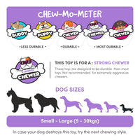 Fofos ETPU Rugby Ball Fetch Dog Toy -White