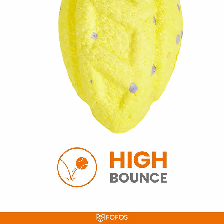 Fofos ETPU Rugby Ball Fetch Dog Toy -Yellow
