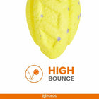 Fofos ETPU Rugby Ball Fetch Dog Toy -Yellow - Zigly