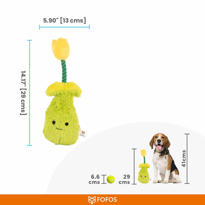 Fofos Garden Tulip Plush Dog Toy