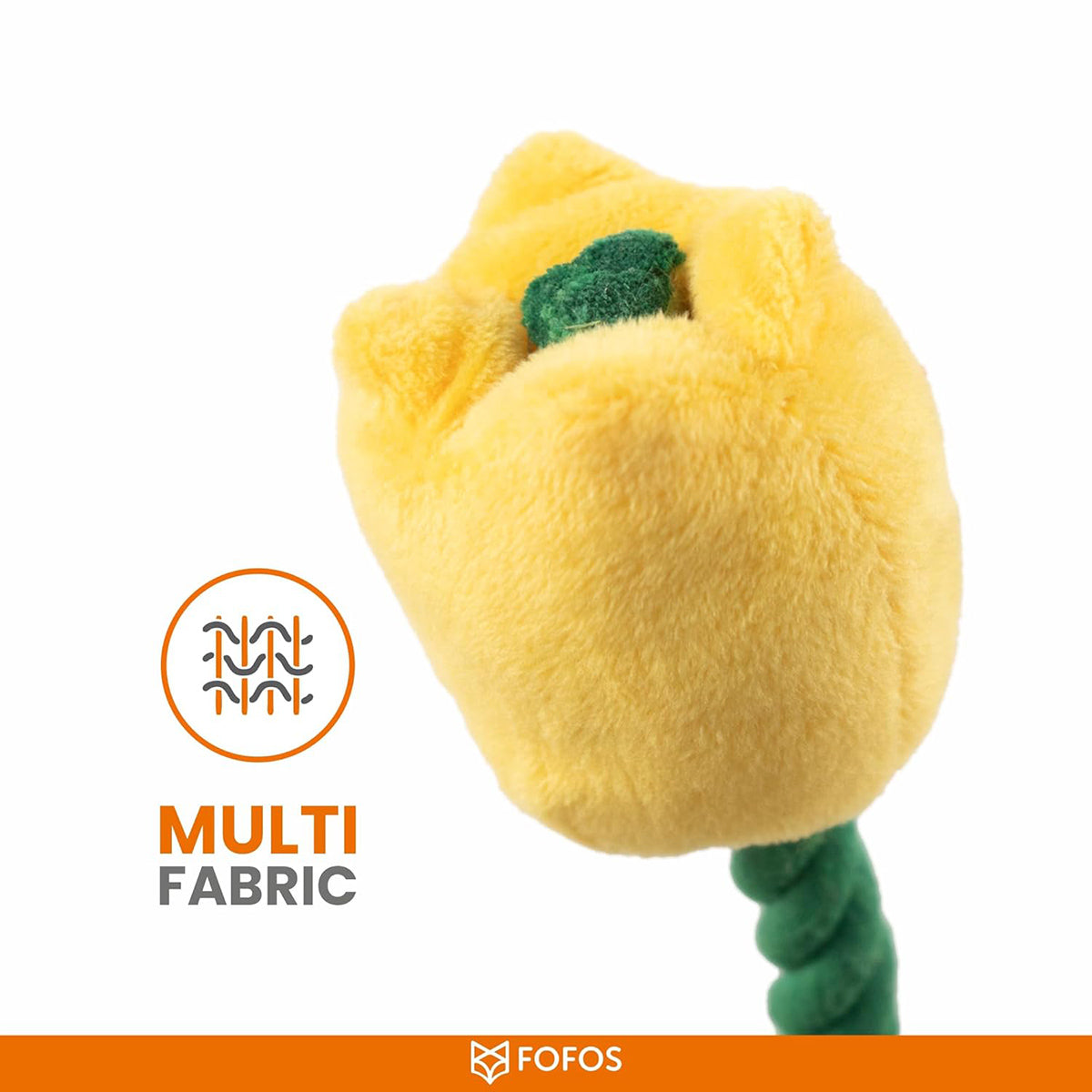 Fofos Garden Tulip Plush Dog Toy