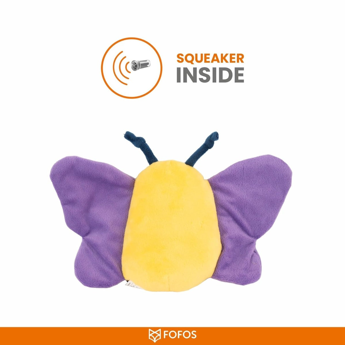 Fofos Garden Butterfly Plush Dog Toy