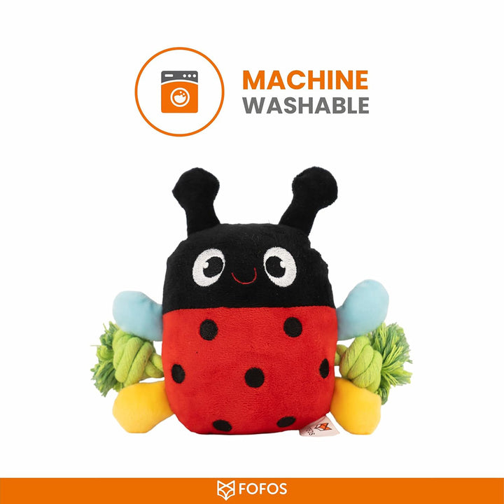 Fofos Garden Ladybug Plush Dog Toy