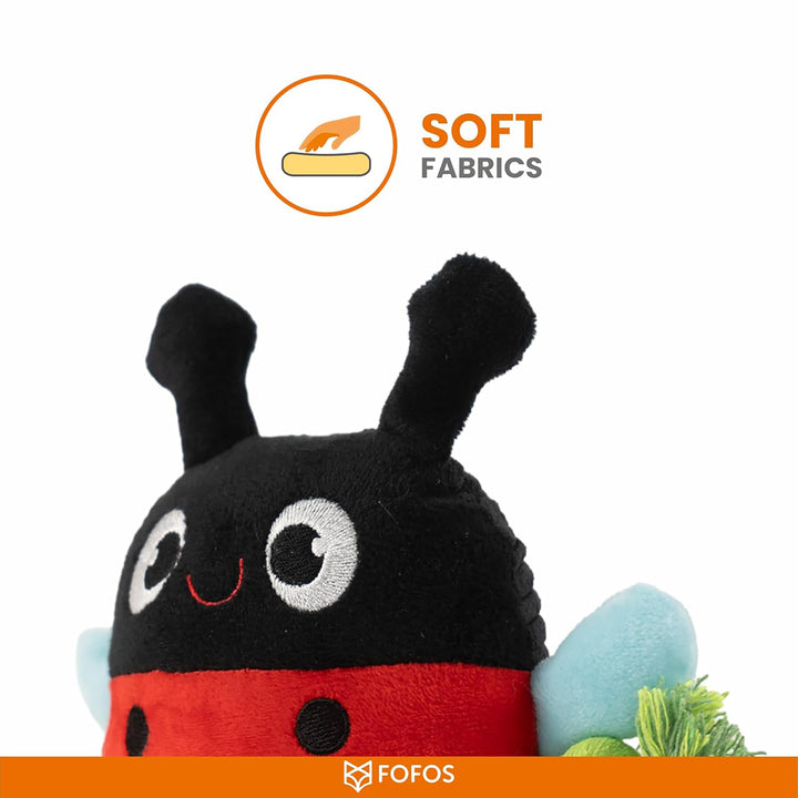 Fofos Garden Ladybug Plush Dog Toy