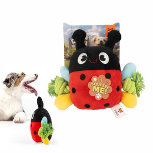 Fofos Garden Ladybug Plush Dog Toy