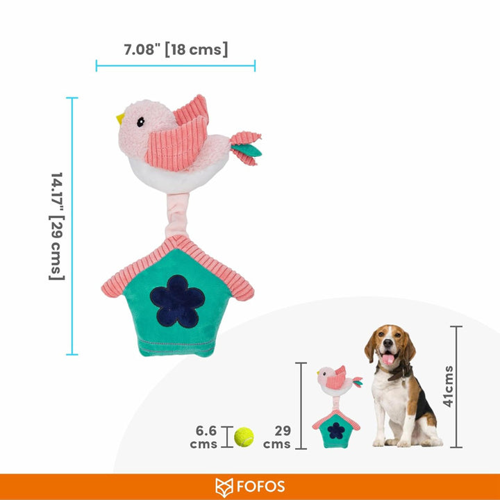 Fofos Garden Bird House Dog Toy
