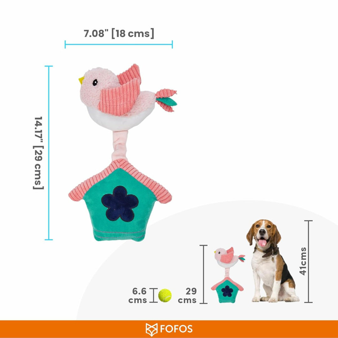 Fofos Garden Bird House Dog Toy