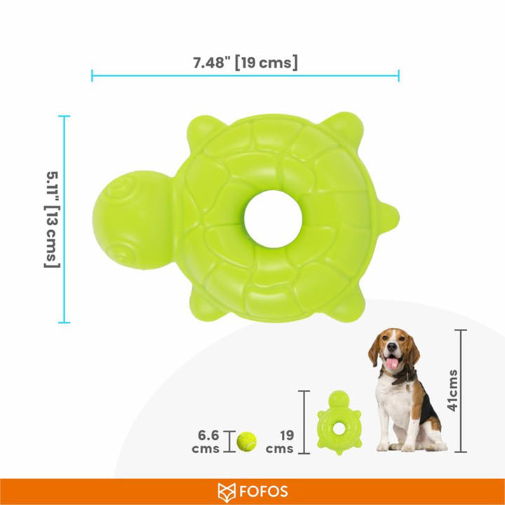 Fofos Ocean Animal Chewing Squeaky Turtle Dog Toy