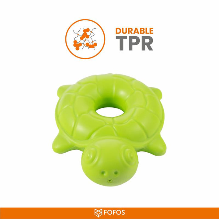 Fofos Ocean Animal Chewing Squeaky Turtle Dog Toy