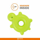 Fofos Ocean Animal Chewing Squeaky Turtle Dog Toy - Zigly