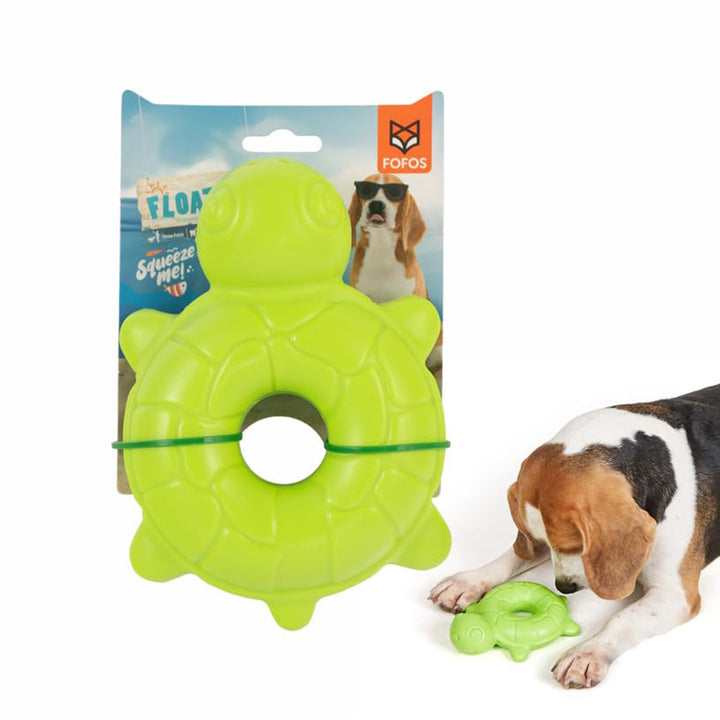 Fofos Ocean Animal Chewing Squeaky Turtle Dog Toy