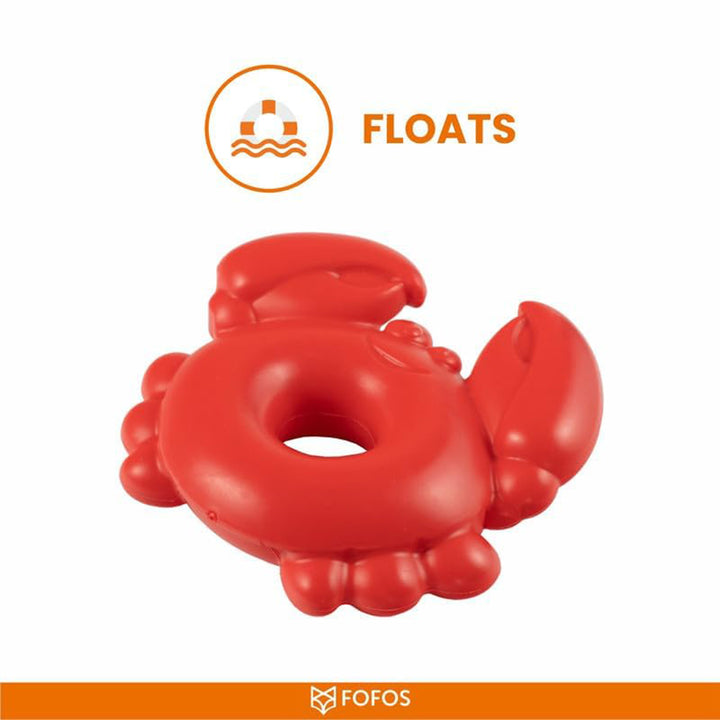 Fofos Ocean Animal Chewing Squeaky Crab Dog Toy