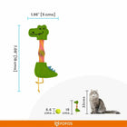 Fofos Cat Flick Tube Toy - Crocodile - Zigly