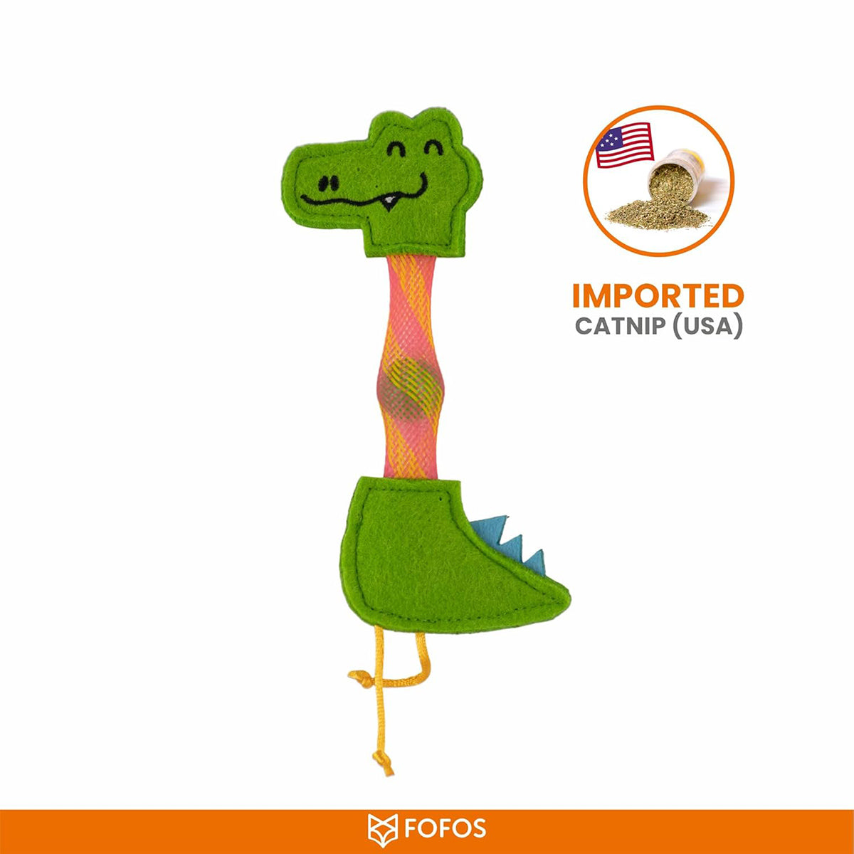 Fofos Cat Flick Tube Toy - Crocodile