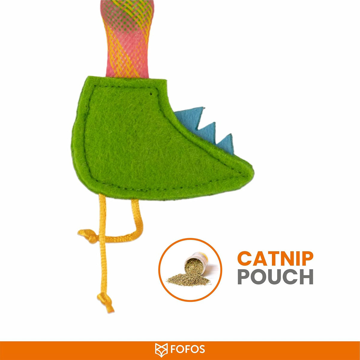 Fofos Cat Flick Tube Toy - Crocodile