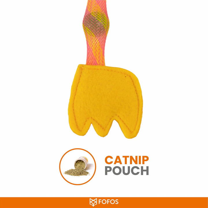 Fofos Cat Flick Tube Toy - Giraffe